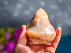 Peach Moonstone Crystal Flames (ONLINE ORDER ONLY)