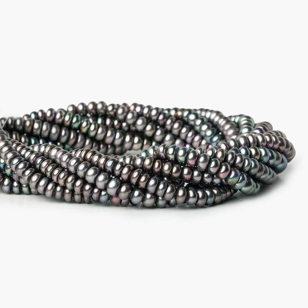 Peacock Center Drill Button Freshwater Pearl Strand (ONLINE ORDER ONLY)