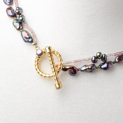 Peacock Pearl and Spinel Necklace (ONLINE ORDER ONLY)
