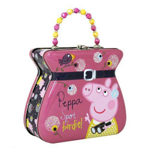 Peppa Pig Embossed Belt Buckle Purse Tin Tote (Online Order Only)