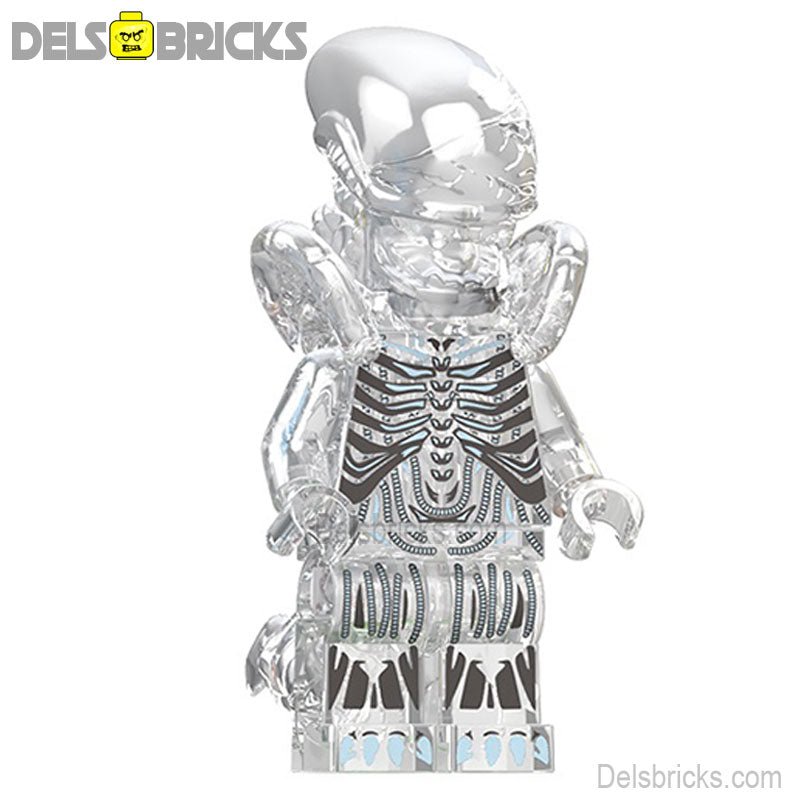 Alien Xenomorph transparent Lego Minifigures custom Toys (ONLINE ORDER ONLY)