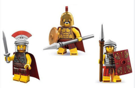 Spartan Warriors & Roman Commander Custom Minifig Set (Online Only)