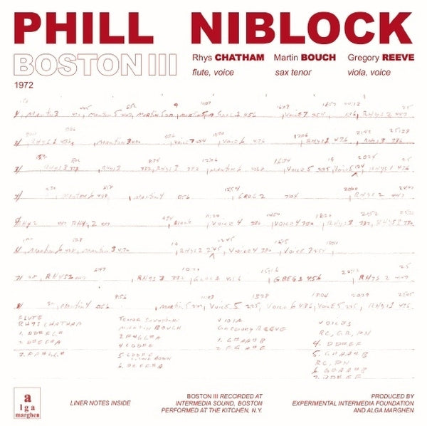 PHILL NIBLOCK - Boston/Tenor/Index [CD] (ONLINE ORDER ONLY)