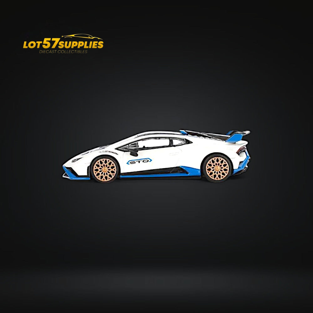 (Pre-Order) Mini-GT Lamborghini Huracán STO Bianco Asopo #788 1:64 (ONLINE ORDER ONLY)