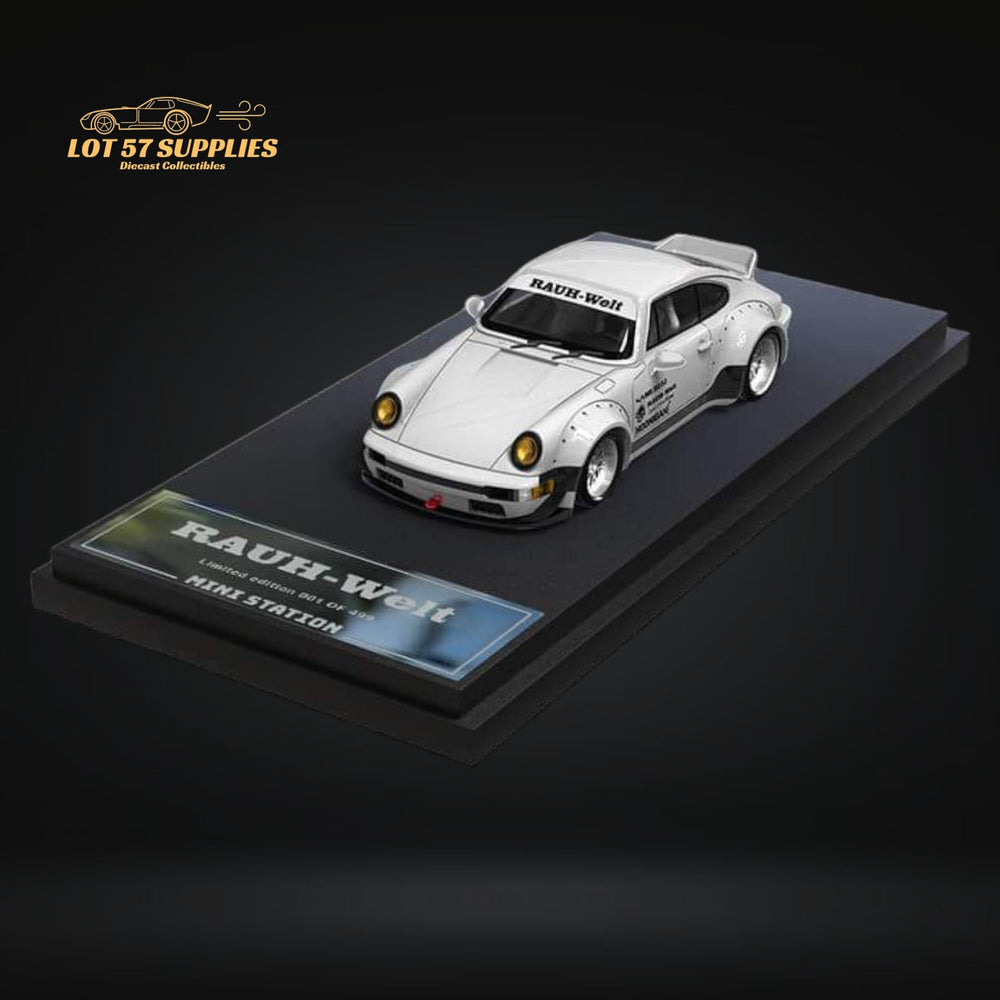 Mini Station Porsche RWB 964 Samurai White Ordinary 1:64 (ONLINE ORDER ONLY)
