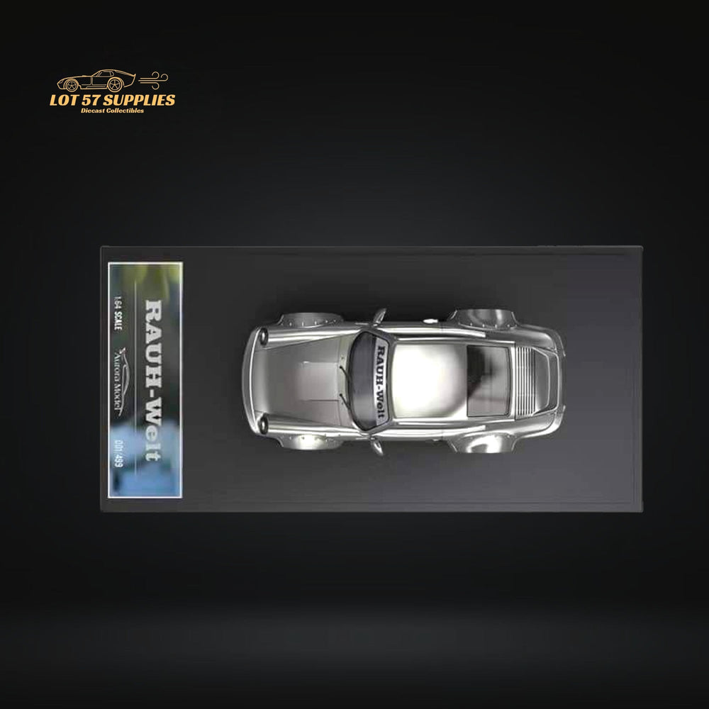 AuroraModel Porsche RWB 964 Liquid Silver DUCKTAIL 1:64 (ONLINE ORDER ONLY)