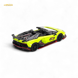 Mini-GT Lamborghini Aventador SVJ 63 Roadster Verde Shock #887 1:64 (ONLINE ORDER ONLY)