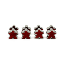 8 Pack of Red Enamel Meeples by Norse Foundry (Online Only)