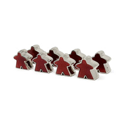 8 Pack of Red Enamel Meeples by Norse Foundry (Online Only)
