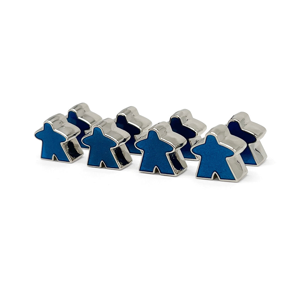 8 Pack of Blue Enamel Meeples by Norse Foundry (Online Only)