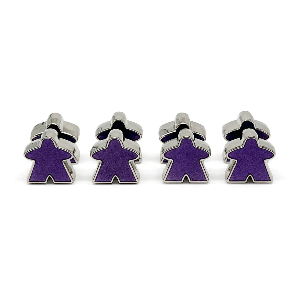 8 Pack of Purple Enamel Meeples by Norse Foundry (Online Only)