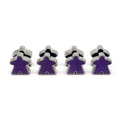 8 Pack of Purple Enamel Meeples by Norse Foundry (Online Only)