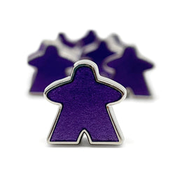 8 Pack of Purple Enamel Meeples by Norse Foundry (Online Only)