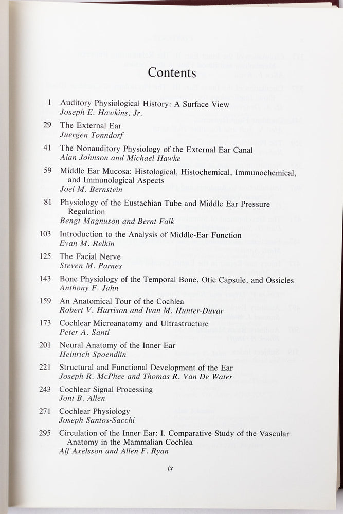Physiology of the Ear (ONLINE ORDER ONLY)