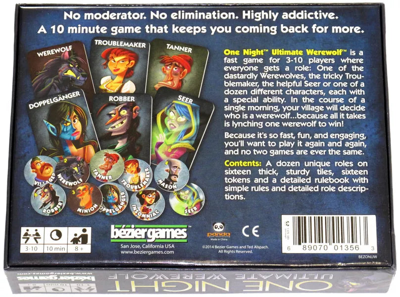 One Night Ultimate Werewolf - Board Game (Online Order Only)