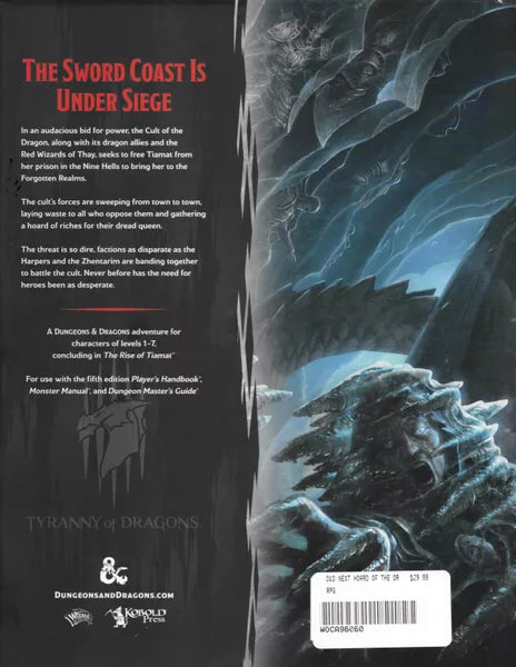 Dungeons & Dragons - Tyranny of Dragons: Hoard of the Dragon Queen (Online Order Only)