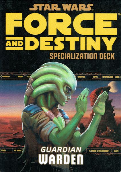 Star Wars: Force and Destiny: Warden Specialization Deck (ONLINE ORDER ONLY)