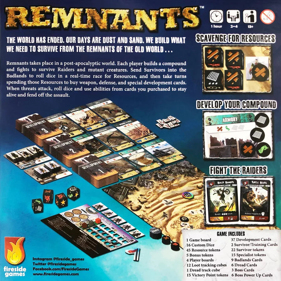 Remnants Post-Apocalyptic Survival Board Game (ONLINE ORDER ONLY)