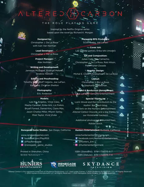 Altered Carbon - RPG (Online Order Only)