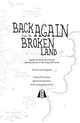 Back Again from the Broken Land - Roleplaying Game (Online Order Only)