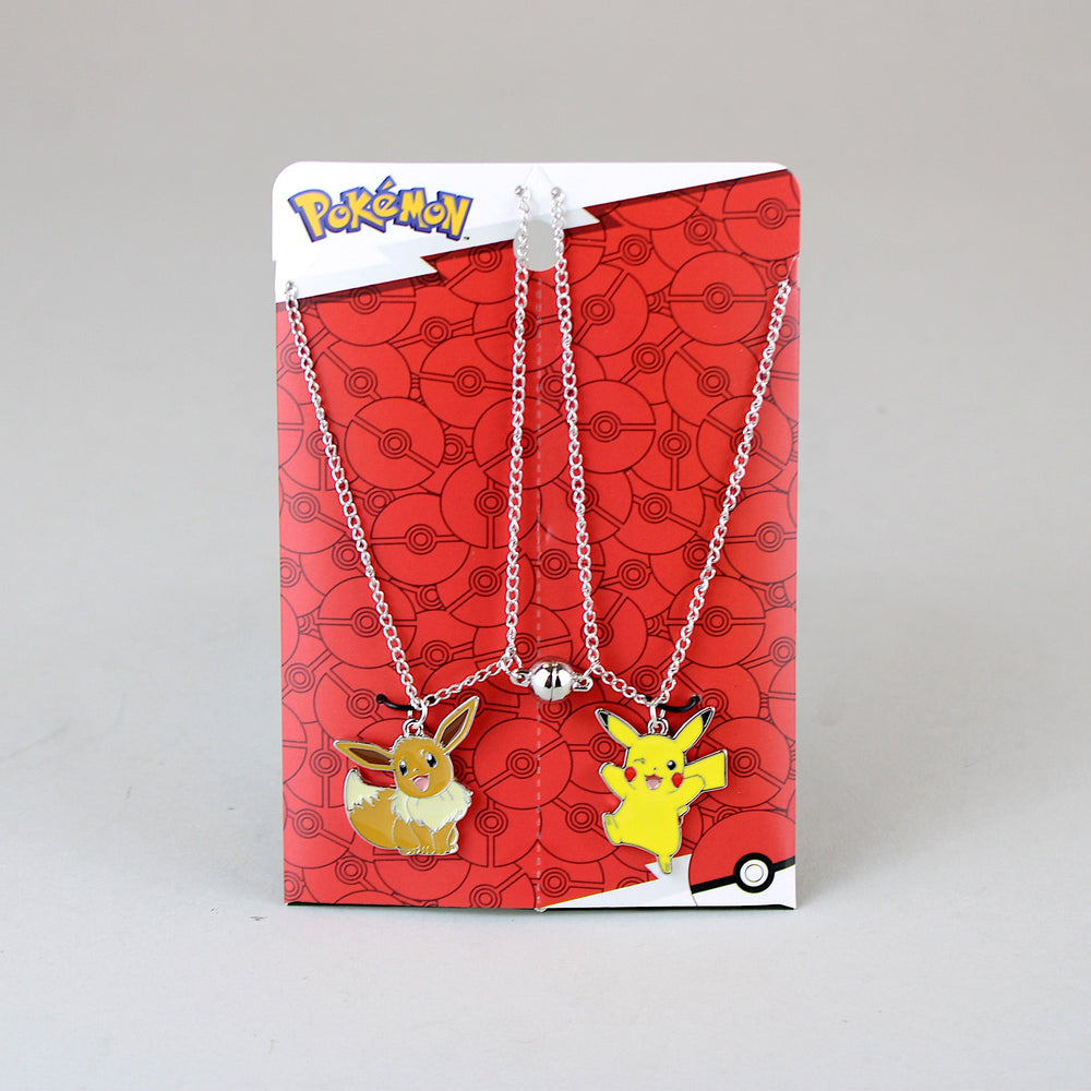 Pikachu & Eevee Pokemon Magnetic Necklace Set (Online Order Only)
