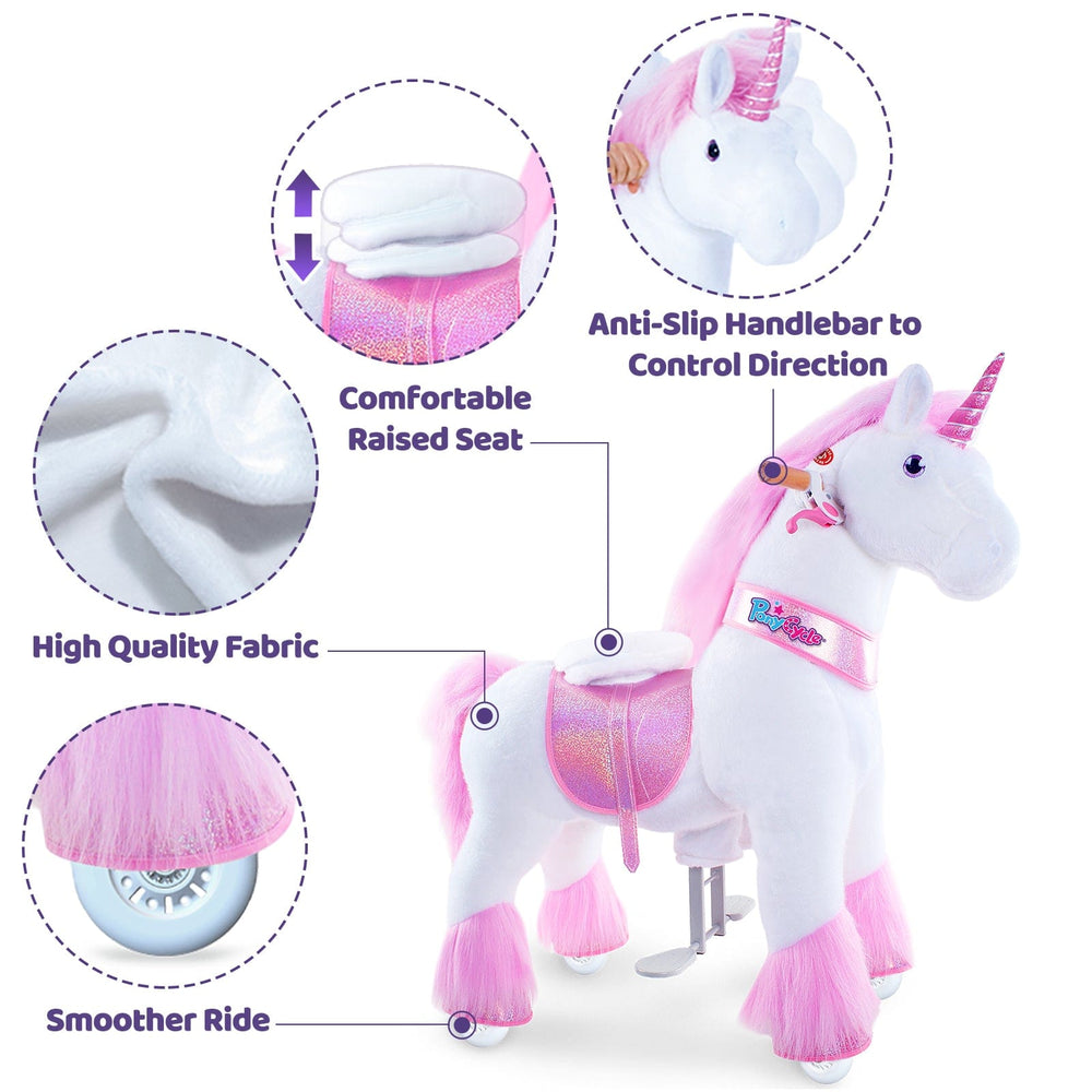 Model U Ride-On Unicorn Age 4-7 Pink (ONLINE ORDER ONLY)