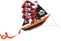 38 Inch tall SuperSize 3D PirateShip Nylon Kite (ONLINE ORDER ONLY)