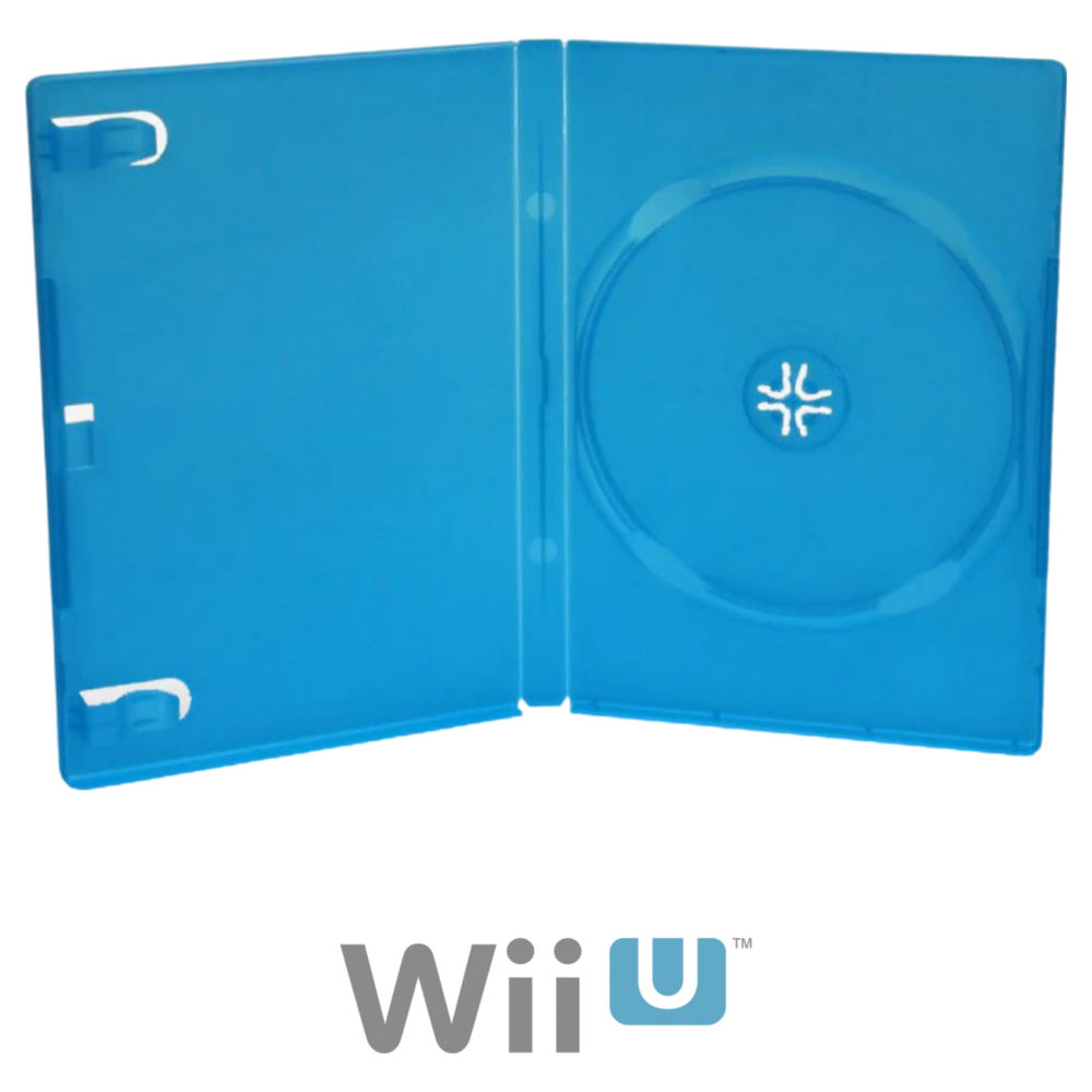 Nintendo Wii U Blue Video Game Replacement Shell Storage Case (Online Order Only)