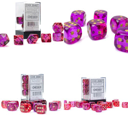 Gemini® Polyhedral Translucent Red-Violet/gold 7-Die Set /16mm/12mm (Online Only)