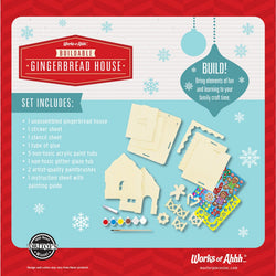 Holiday Craft Kit - Buildable Gingerbread House Wood Paint Kit (ONLINE ORDER ONLY)