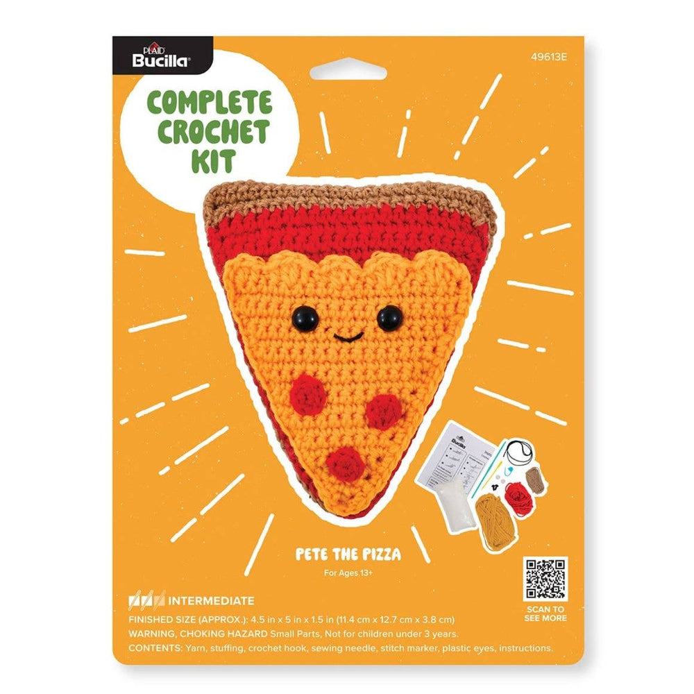 Pete the Pizza Amigurumi Crochet Kit – Cute & Beginner-Friendly (ONLINE ORDER ONLY)