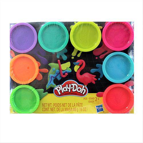Play-Doh 8 Pack - Neon (Online Order Only)
