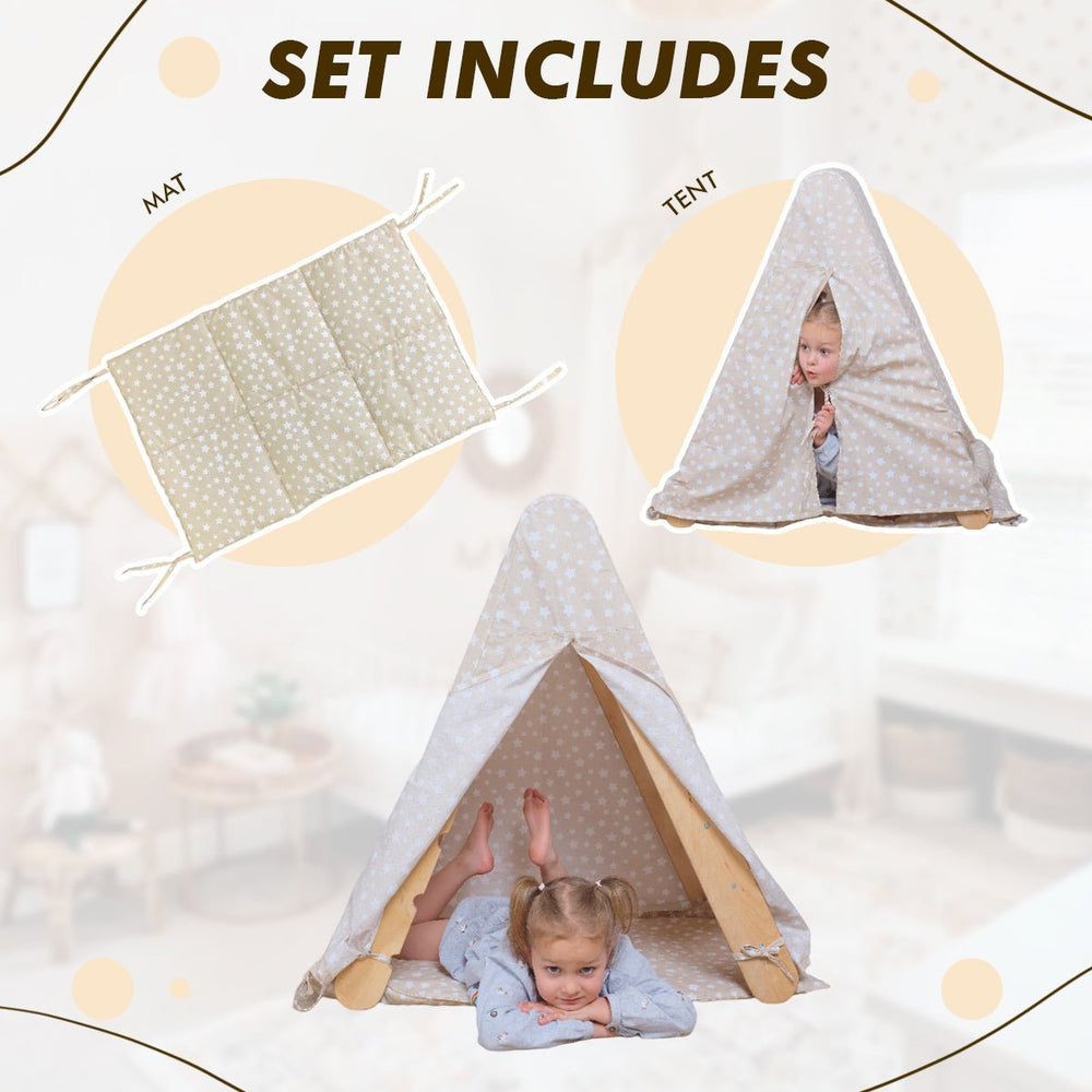 Play Tent Cover with Mat for Climbing Triangle Ladder (ONLINE ORDER ONLY)