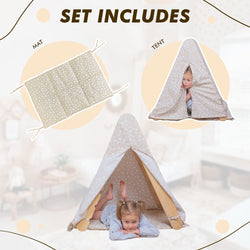 Play Tent Cover with Mat for Climbing Triangle Ladder (ONLINE ORDER ONLY)