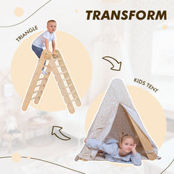 Play Tent Cover with Mat for Climbing Triangle Ladder (ONLINE ORDER ONLY)