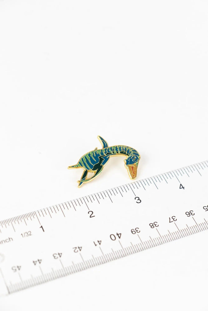 Plesiosaurus Enamel Pin (Plesiosaurus dolichodeirus) (ONLINE ORDER ONLY)