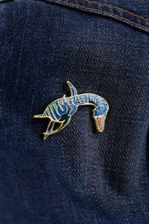 Plesiosaurus Enamel Pin (Plesiosaurus dolichodeirus) (ONLINE ORDER ONLY)