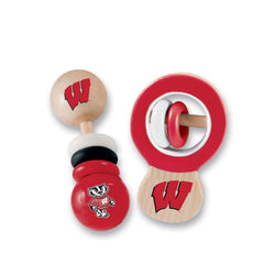 Wisconsin Badgers - Baby Rattles 2-Pack (ONLINE ORDER ONLY)