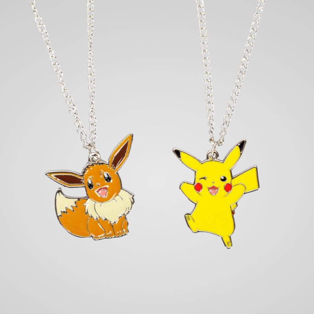 Pikachu & Eevee Pokemon Magnetic Necklace Set (Online Order Only)