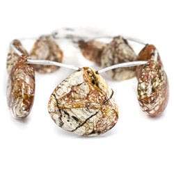 Pollack Jasper Beads Plain Heart (ONLINE ORDER ONLY)