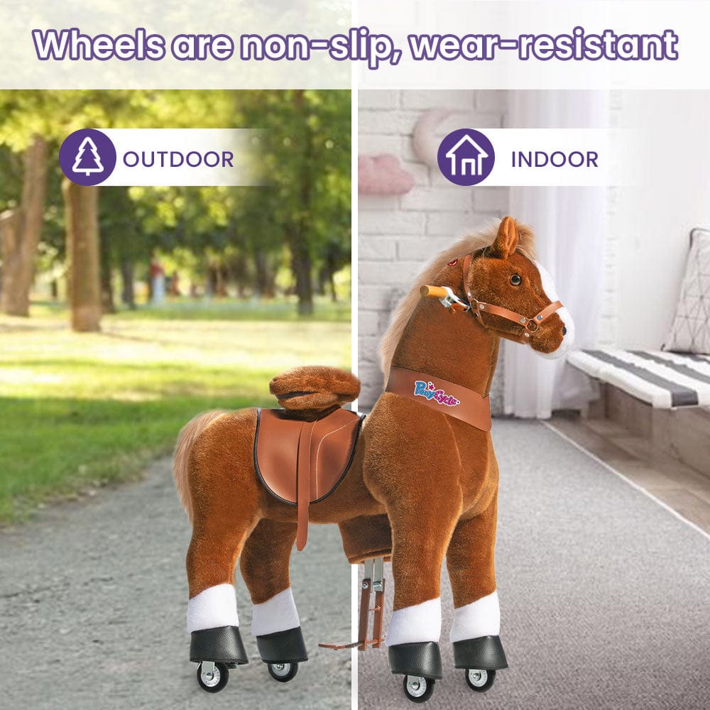 PonyCycle Large Ride On Horse Toy - Brown (ONLINE ORDER ONLY)