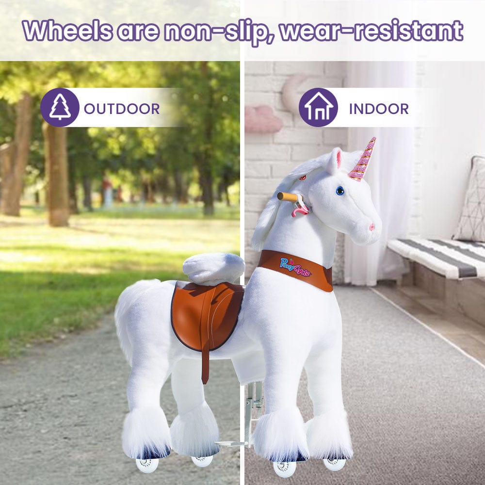 PonyCycle Unicorn Large Riding Unicorn White (ONLINE ORDER ONLY)