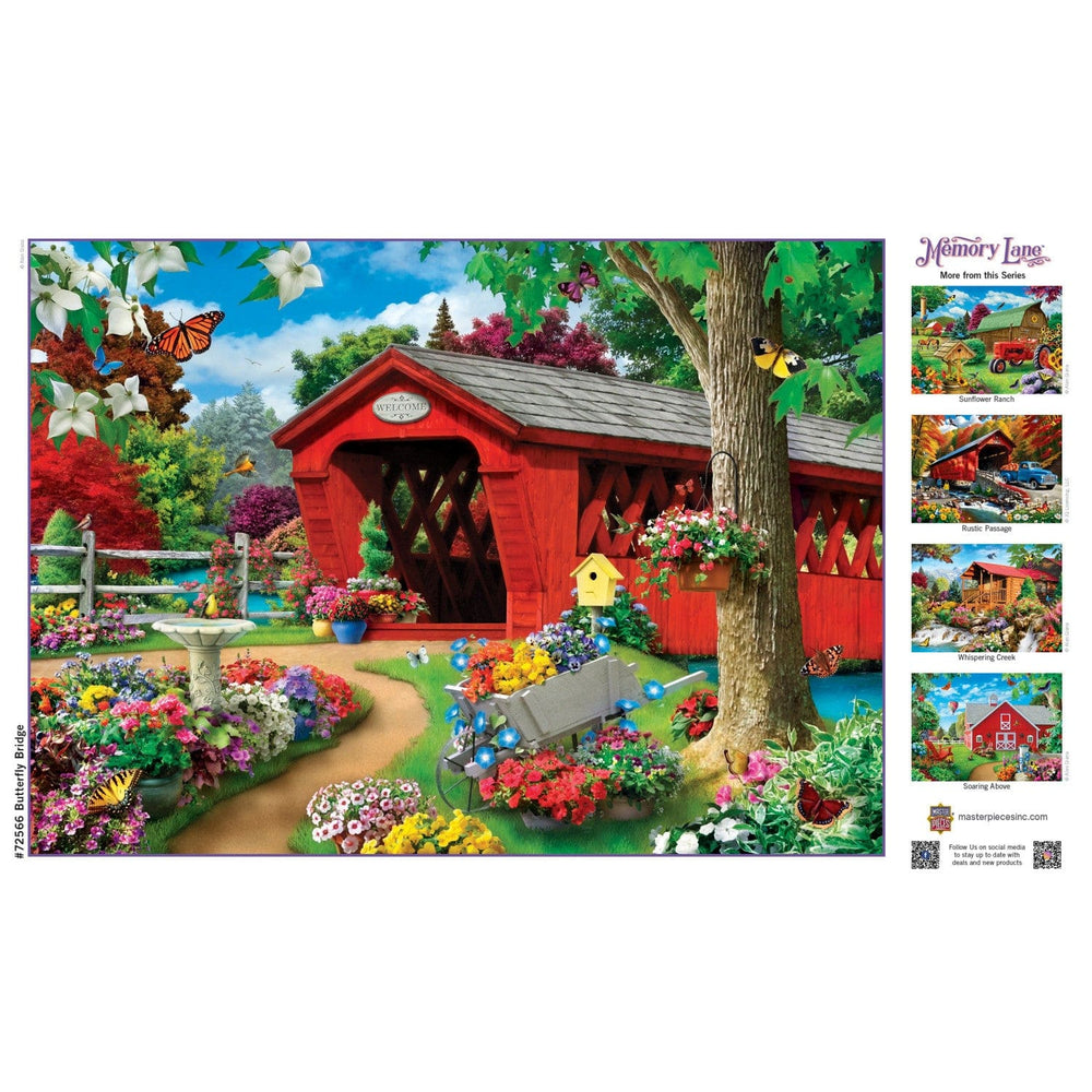 Memory Lane - Butterfly Bridge 1000 Piece Jigsaw Puzzle (ONLINE ORDER ONLY)
