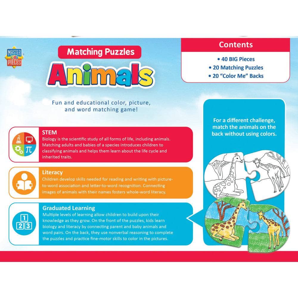 Animals - Educational Matching Jigsaw Puzzles (ONLINE ORDER ONLY)