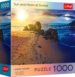 Trefl Sun and Moon at Sunset 1000 Piece Puzzle (ONLINE ORDER ONLY)