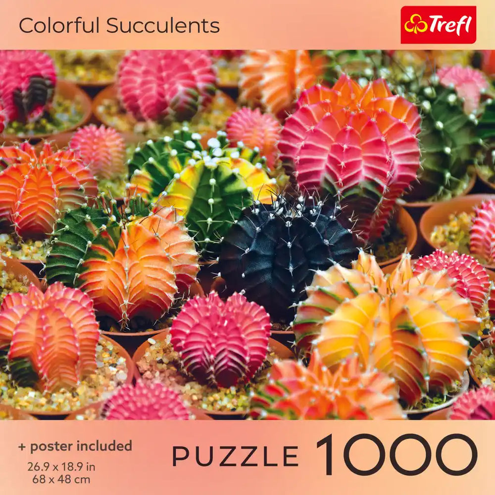 Trefl Colorful Succulents 1000 Piece Puzzle (ONLINE ORDER ONLY)