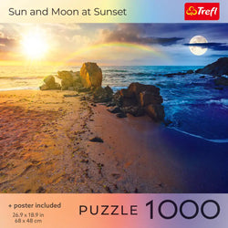Trefl Sun and Moon at Sunset 1000 Piece Puzzle (ONLINE ORDER ONLY)