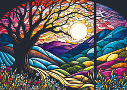 Trefl Stained Glass Sunset 1000 Piece Puzzle (ONLINE ORDER ONLY)