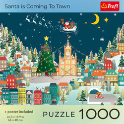Trefl Santa Is Coming to Town 1000 Piece Puzzle (ONLINE ORDER ONLY)