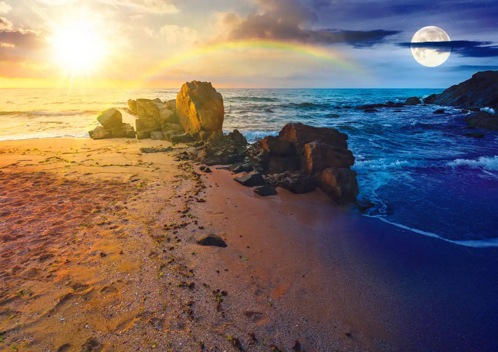 Trefl Sun and Moon at Sunset 1000 Piece Puzzle (ONLINE ORDER ONLY)